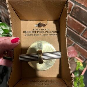 NWT Genuine Brass Robe Hook
